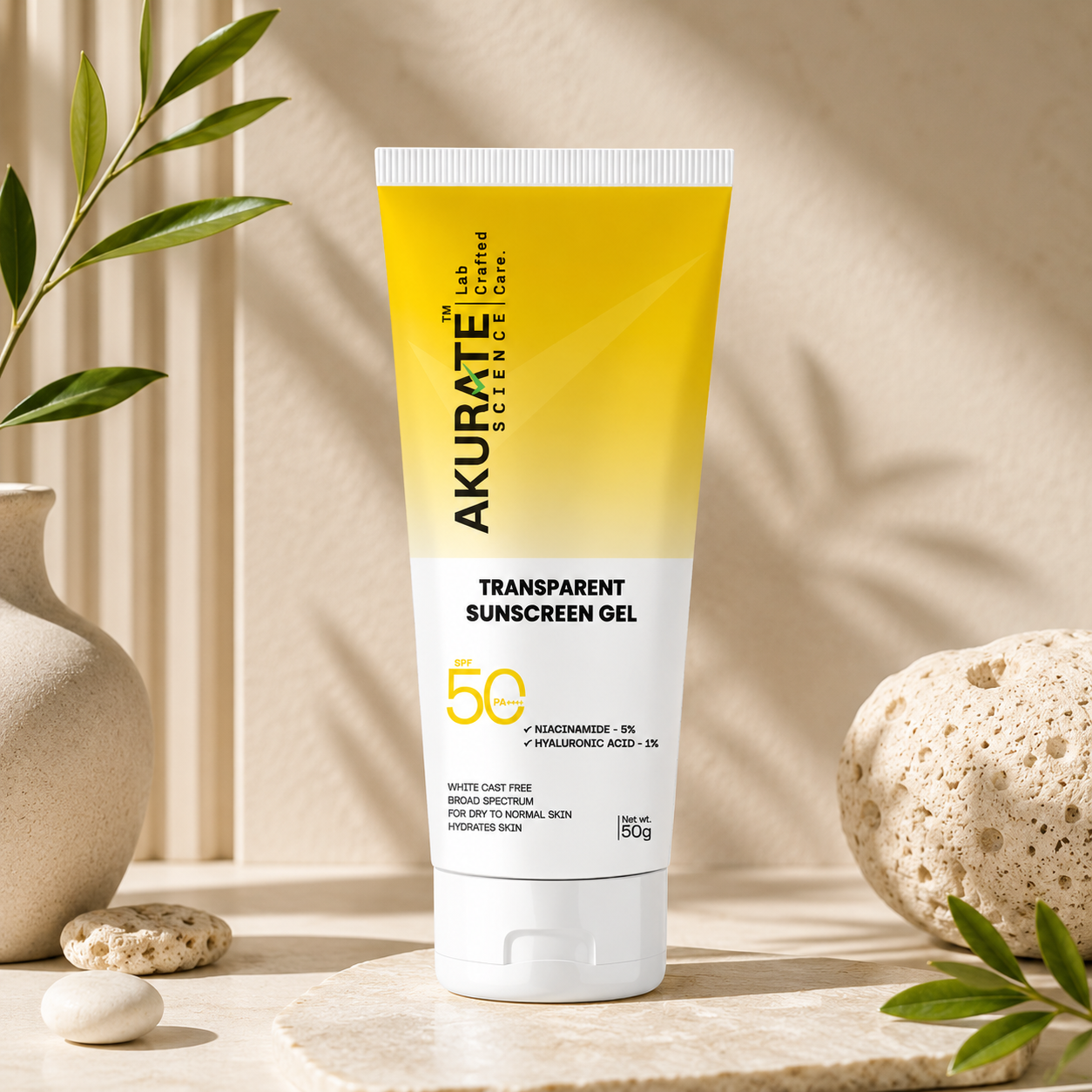 Transparent Sunscreen Gel SPF 50+